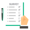 survey form filling illustration svg