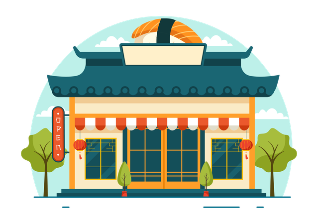 Sushi Bar  Illustration