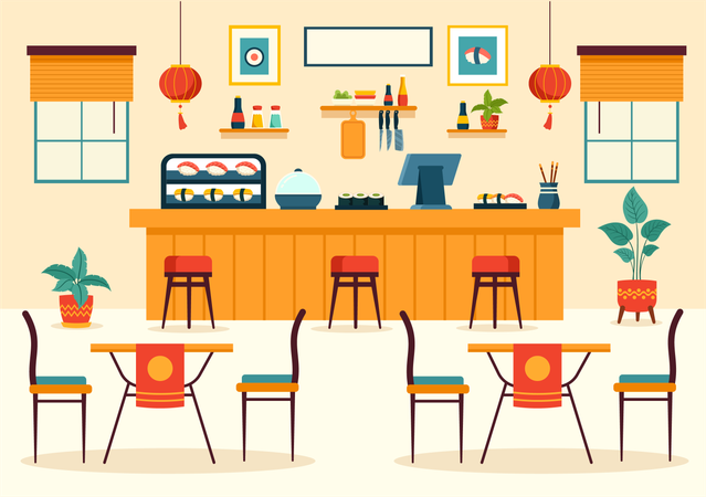 Sushi Bar  Ilustração