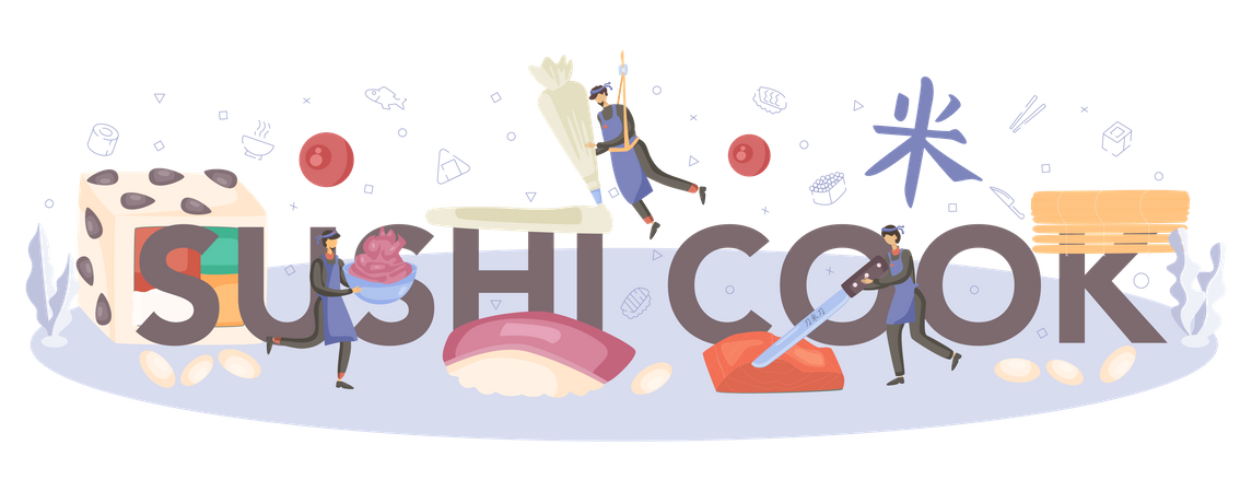 Sushi Cook  Illustration