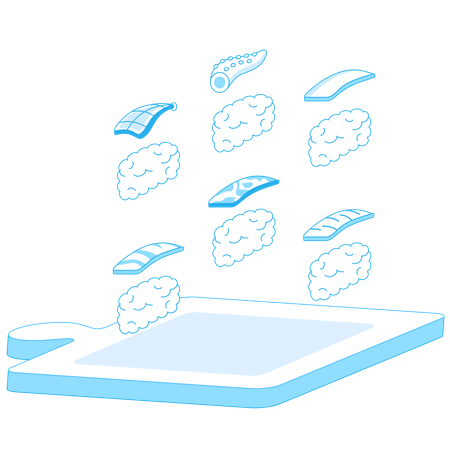 Sushi On the air  Illustration