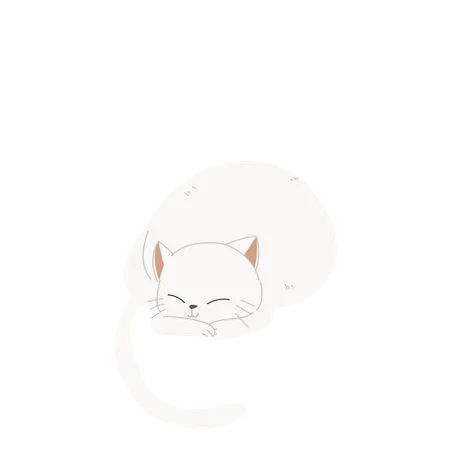 Süße Katze  Illustration