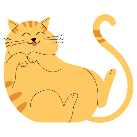 Süße Katze  Illustration