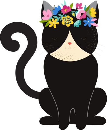 Süße Katze  Illustration