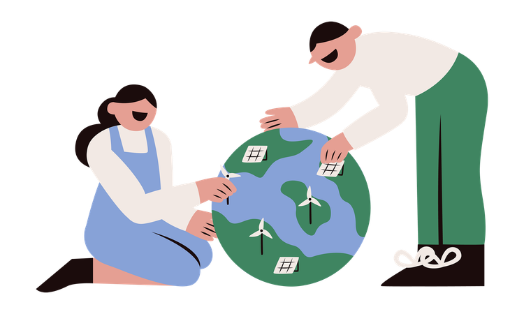 Sustainable business  Illustration