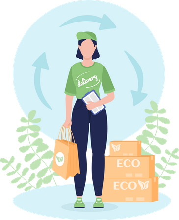 Sustainable delivery  Illustration