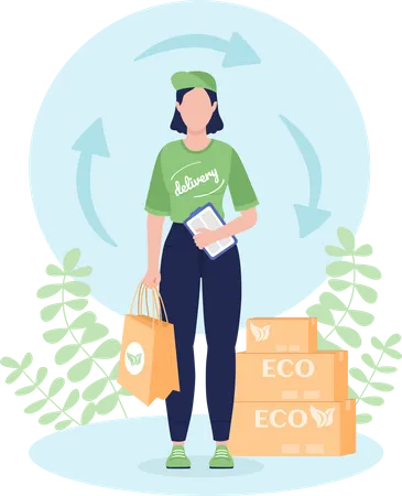 Sustainable delivery  Illustration