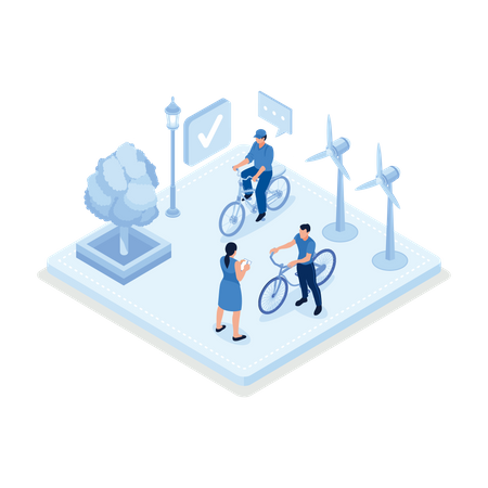 Sustainable Economic Growth  Illustration