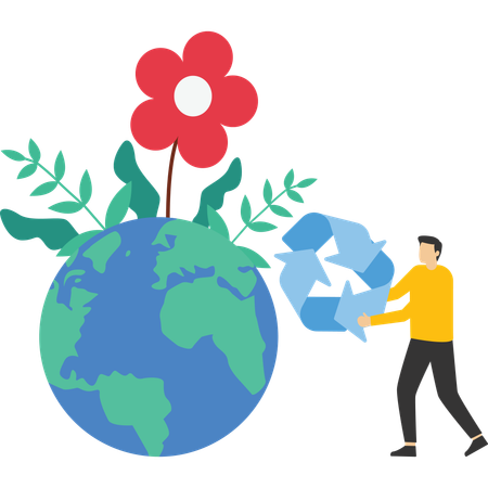 Sustainable economic growth strategy  Illustration