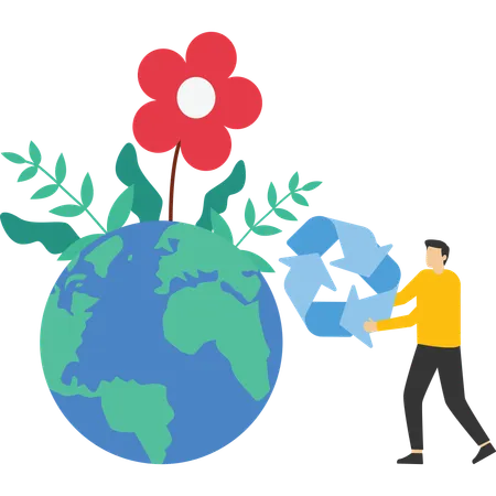 Sustainable economic growth strategy  Illustration