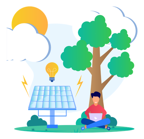 Sustainable Energy Illustration