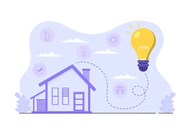 Sustainable Energy Supply  Illustration