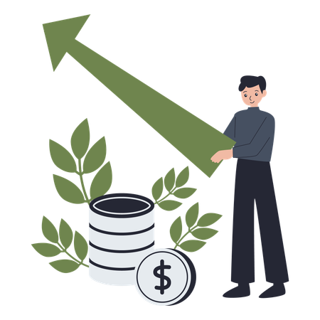 Sustainable Growth Economy  Illustration