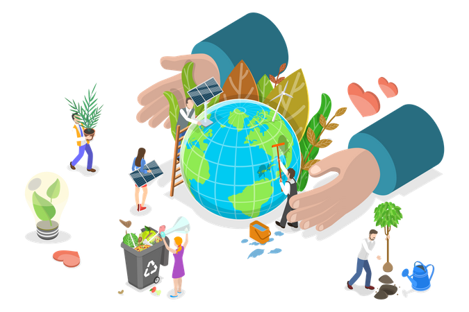 Sustainable Lifestyle  Illustration