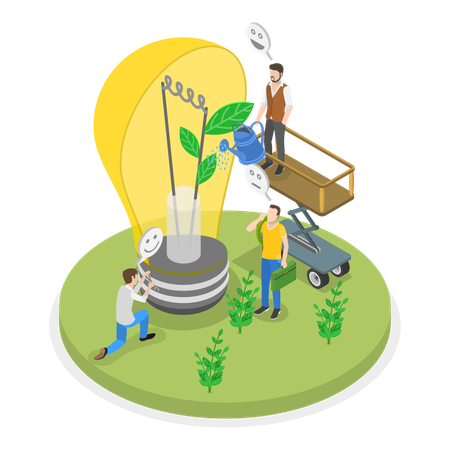 Sustainable Project Development  Illustration