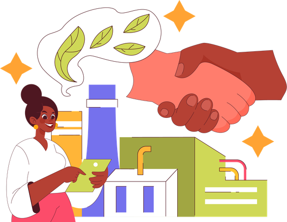 Sustainable Sourcing  Illustration