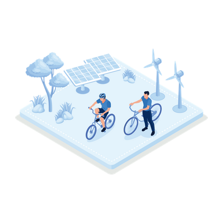 Sustainable Transportation  イラスト