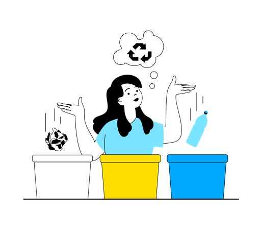 Sustainable Waste Management Illustration