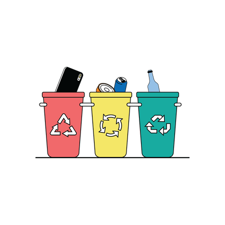 Sustainable waste management  Illustration