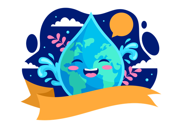 Sustainable Water Practices  Illustration