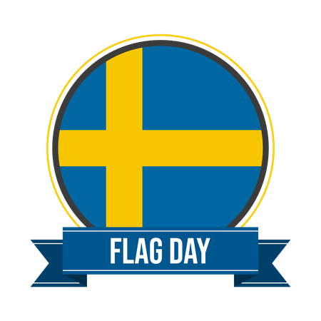 Sweden flag day  Illustration
