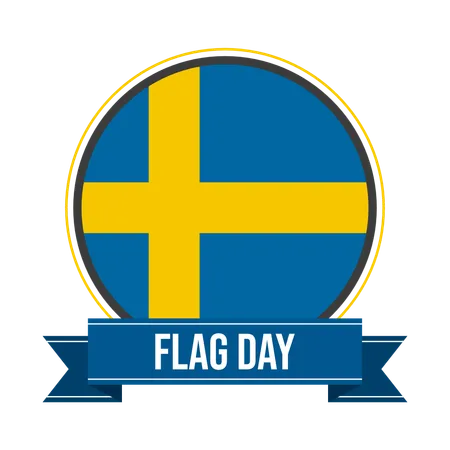 Sweden flag day  Illustration