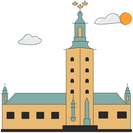 Sweden - Stockholm Palace  Illustration
