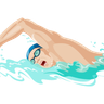 swim illustration svg
