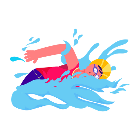 Swimmer  Illustration