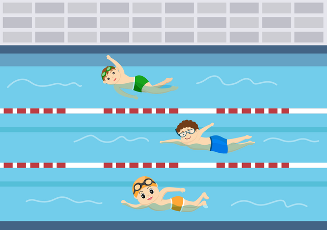 Swimming competition  Illustration