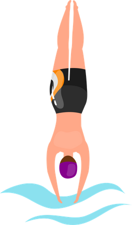 Swimming  Illustration