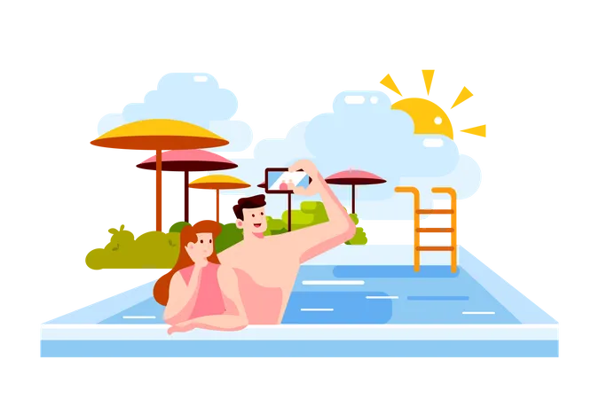 Swimming Pool Illustration