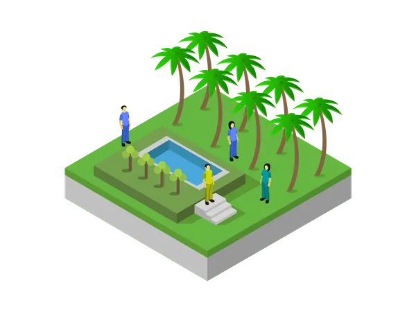 Swimming Pool  Illustration