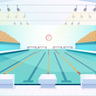 illustrations for empty swimming pool