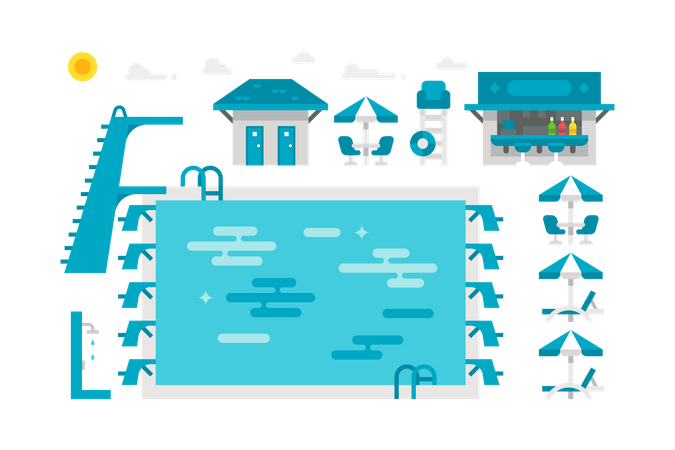 Swimming Pool  Illustration