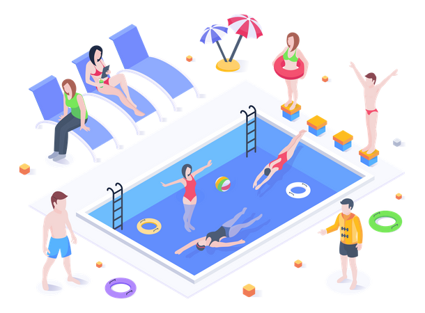 Swimming Pool  Illustration