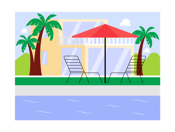 Swimming pool  イラスト