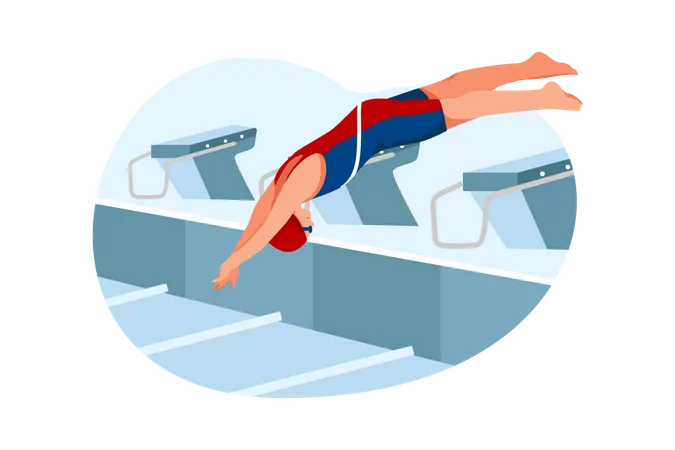 Swimming sport  Illustration