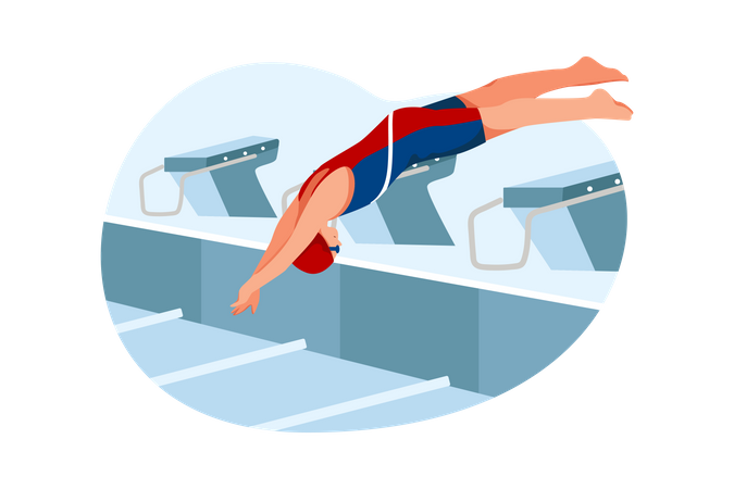 Swimming sport  Illustration