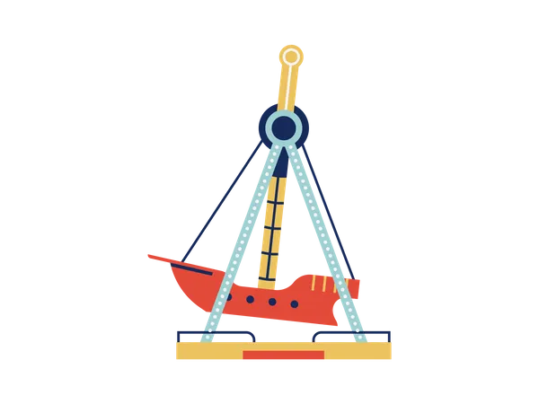 Swing boat ride  Illustration