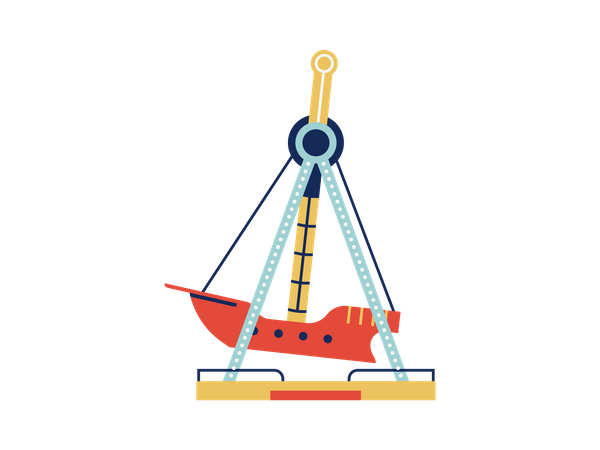Swing boat ride  Illustration