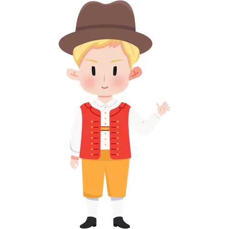 Switzerland  Swiss Tracht  Illustration