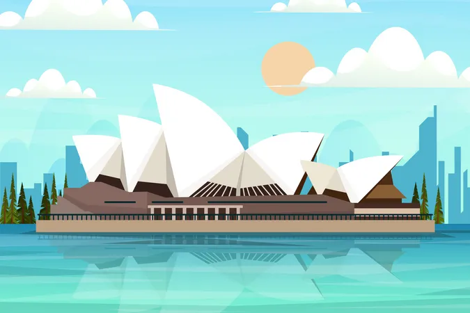 Opernhaus in Sydney  Illustration