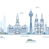 illustration sydney skyline