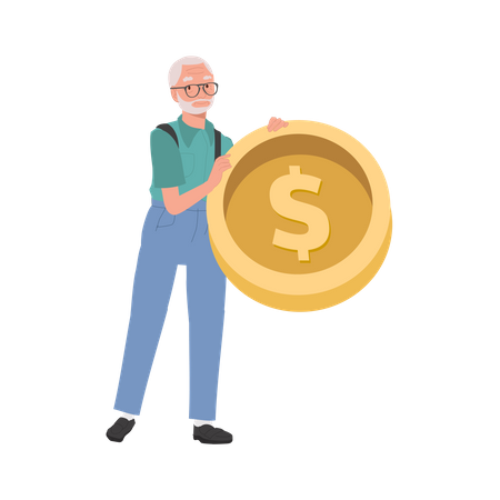 Symbol of Wealth and Retirement Savings  Illustration