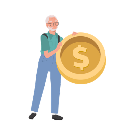 Symbol of Wealth and Retirement Savings  Illustration