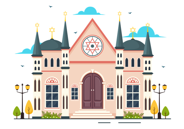 Synagogue Building  Illustration
