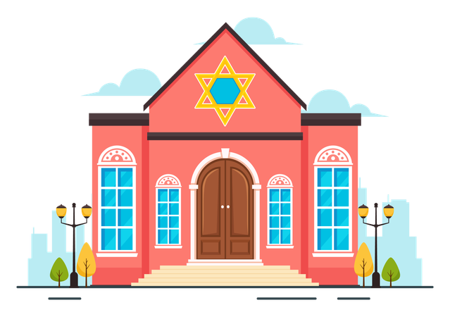 Synagogue Building  일러스트레이션