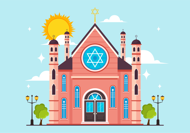 Synagogue Building  Illustration