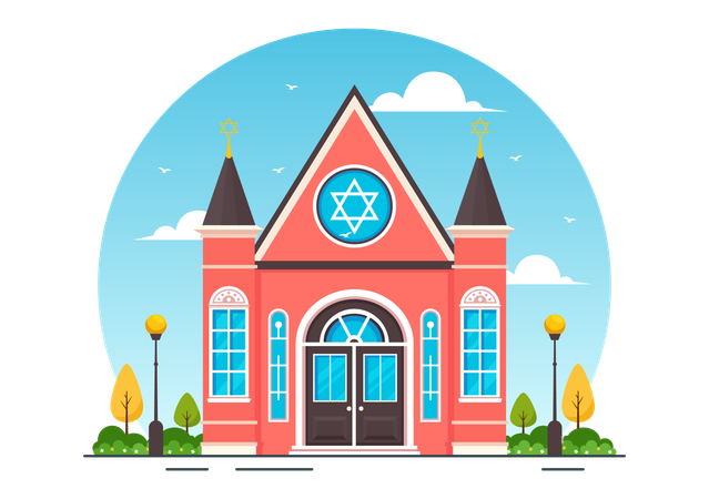 Synagogue Building  Illustration